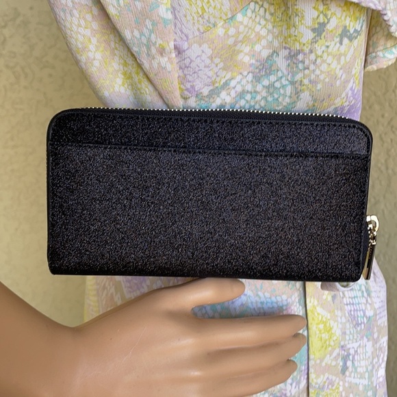 Kate Spade shimmy glitter boxed large continental wallet - Picture 12 of 16